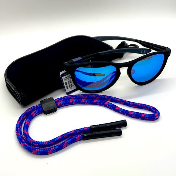 Polarized BLUE LENS W/BLACK FRAME Sunglasses. NWT - Picture 5 of 16